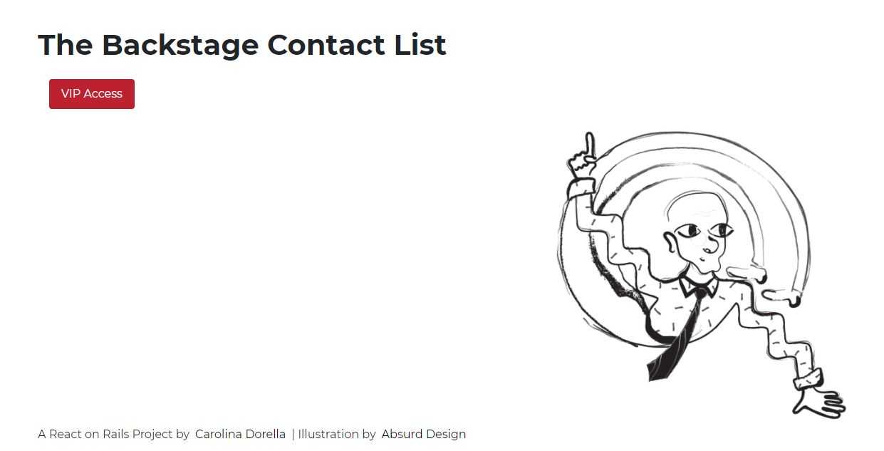 The Backstage Contact List